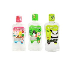 트윈스몰 [동아제약] 충치예방 가그린 어린이용 380ml (사과+딸기+청포도) 3개구성 가그린키즈 어린이 가글, 1세트