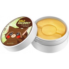 [SECRET KEY] Gold Racoony 하이드로 겔 아이 & 스팟 패치 90 시트 - 가방 & 붓기 주름살 및 다크 서클, 1개, 90g