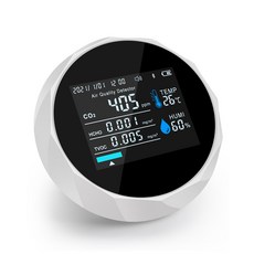 Yieryi-스마트 블루투스 공기 품질 감지기 디지털 CO2 온도 습도 측정기 앱 실제 모니터링 홈 실내 가스, 1개