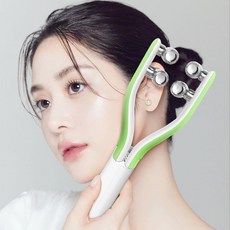 LOMESO 페이스롤러 얼굴 마사지기 V라인 홈 케어 리프팅 탄력케어 브이롤러 EMS 미세전류