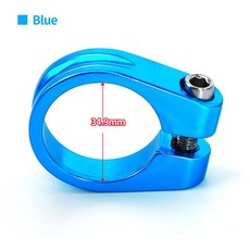 알루미늄 합금 자전거 안장봉 클램프 28.6/31.8/34.9mm 시트 튜브 MTB 클립 부품 안장 클램프, 12. 34.9mm blue clamp