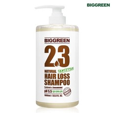 빅그린 23 네츄럴 센시티브 헤어로스 샴푸 1000ml, 단품