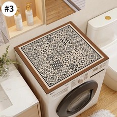 호환 레트로 세탁기 방진 매트 냉장고 주방 플레이스매트 욕실 러그 배수 패드 커피 테이블, 11) Dust mat S3 - L 60 X 60cm