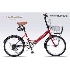 mypallas 이팔라스 성인 접는 자전거 20 6sp 오토라이트 m-204-rd 레드