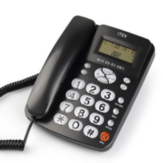 아이텍 IK-320 발신자표시 유선전화기 / 화이트 레드 블랙 NU