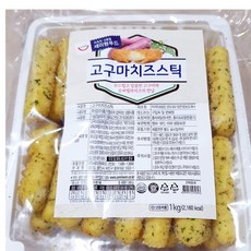 일자형 모차렐라 고구마치즈스틱(25g x40개 1k) 냉동 튀김 식당용, 1kg, 40개
