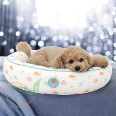 OT 화이트 언더더씨 쿨베드 강아지쿨매트 고양이쿠션 강아지방석쿠션