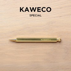 KAWECO 카베코 스페셜 브라스 0.5MM 필기도구 샤프 골드 펜슬 입사 취업 은퇴 선물용 답례품, 단일 옵션cm