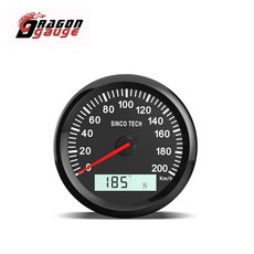 오토바이속도계 드래곤 게이지 범용 GPS 속도계 LCD 디스플레이 주행 안테나 자동차 200 85mm, 1개