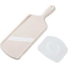 교세라 Kyocera 얇은 자르기 채칼 3단계 두께 조절 기능 일제 세라믹 녹슬지 않는 살균 표백 OK 화이트 CSN182WHP, 상세페이지 참조, 1개