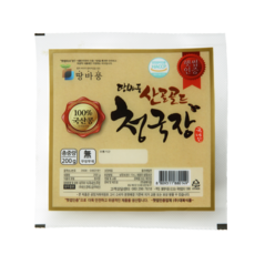 대복식품 땅바풍 국산청국장 200g 국산콩100% 해썹인증, 6개