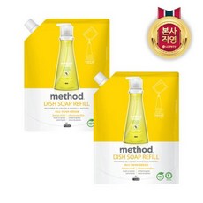 [엘지생활건강] 메소드 레몬민트 주방세제 리필 1L x 2개