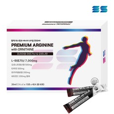 [이에스] 프리미엄 아르기닌 초고함량 7 000mg 타우린 60포 2개월, 4개, 20ml