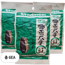 챠챠 해바라기씨 코코넛향, 228g, 6개