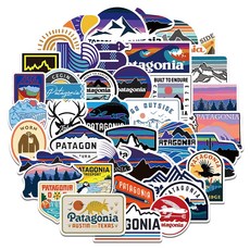 For Patagonia 55 For Patagonia Seal DIY PC 스티커 세트 장 세련된 브랜드 야외 방수 스티커 브랜드 스티커 스티커 스노우