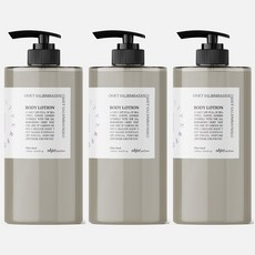 살림백서 오브제 퍼퓸 대용량 바디로션 화이트머스크 고보습, 3개, 1L