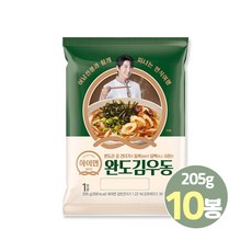 삼립 하이면 우동 10봉 (가쓰오 김치 완도김), 205g, 10개