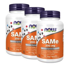 나우푸드 SAMe 샘이 200mg NOW, 120정, 3개