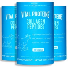 Vital Proteins 바이탈 프로틴 콜라겐 펩타이드 무향 680g 3병
