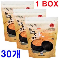 헬로우마켓/ (오래구워 구수한 맛) 누룽지 240gx30개(한박스) 국산 간식 죽 영양식 환자식 백미 쌀 과자 가마솥, 단일 총 수량