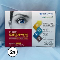 제일헬스사이언스 눈에좋은 루테인지아잔틴, 500mg, 2박스, 96캡슐