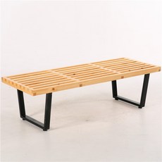 스툴 벤치 조지넬슨 카페 의자 식당 긴 플랫폼 벤치, 브라운 182 cm
