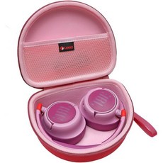 JBL Tune 510BT 520BT 760 NC 660 BTNC 710 BT 라이브 460NC 블루투스 무선 헤드폰블루용 XANAD 하드 트래블 케이스, Pink Outside+Pink Inside, 1개