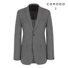 COMODO 코모도 울린넨혼방 모던 슬림핏 투버튼 자켓