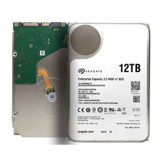 Seagate 12TB 256MB 7200RPM 3.5in SATA 6Gb/s Enterprise 하드디스크 드라이브 [세금포함] [정품] ST12000NM0127 노트북 컴퓨터 - 12tb