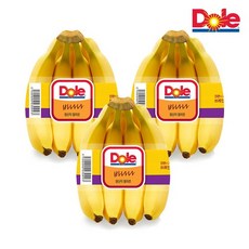 Dole 본사직영 바나나 3송이 총 3.9kg 내외, 없음, 상세설명 참조