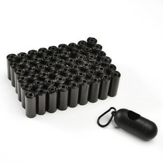풉백파우치 강아지용 누수 방지 강력한 풉백케이스 반려견배변봉투 풉백케이스, Black, 50 Rolls