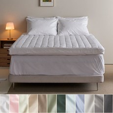 [바운티풀]순면 누빔 토퍼커버 12컬러 SS, 누빔 토퍼커버 핑크SS