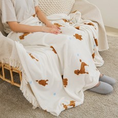 라이크홈 극세사 캐릭터 애완 담요 소형 (75x100cm), 초코송이 (BKNE752537)