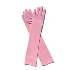 레이디 미튼 밀크 실크 스트레치 축제 파티 그룹 쇼 바 댄스 드레스 45Cm 길이 C013