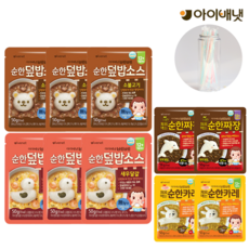 아이배냇 순한덮밥소스 소불고기3개+새우달걀3개+짜장2개+카레2개 + 유아용빨대 10P 세트, 1개