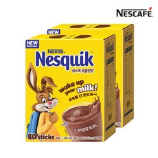 [네스카페] 네스퀵 초콜릿맛 80T x 2개, 단품, 단품