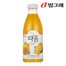 빙그레 따옴주스 730ml 천혜향.한라봉.청귤 /생과일주스/착즙주스/냉장배송, 1개