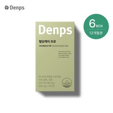 덴프스 혈당케어 프로 6박스(12개월분), 60정, 6개