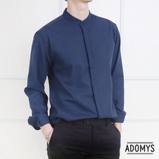 아도미스 남자 여름 코튼 히든 차이나 셔츠