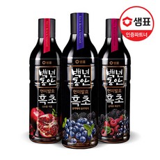 [샘표] 백년동안 프리미엄 흑초 900ml 3병 골라담기, 09_석류2+복분자1, 상세설명 참조