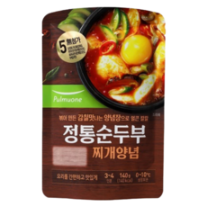 풀무원 정통 순두부 찌개양념, 1개