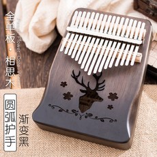 DIDO 다양한 타입의 초보자 입문용 칼림바 17에서 21음계까지 입문 핑거 피아노 악기, 17 음계 순록 그라데이션 블랙
