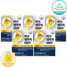 뼈엔 엠비피 MBP + 생활집사 선물가방, 5개, 30캡슐