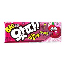 롯데 왓따 짱셔요 피치플럼 23g 풍선껌, 1개