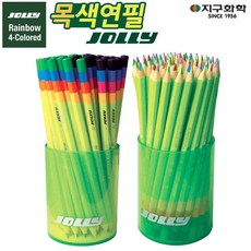 지구화학 졸리 목색연필 레인보우 4색 1통 (60자루)
