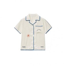 Ludens Open Collar 셔츠_Ivory