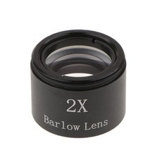 Zeyuan 1.25``31.7mm 2X 배율 바로우 렌즈 M30 * 1mm 나사 금속 1.25inch 천문 망원경 접안 렌즈 블랙
