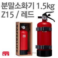 디자인소화기 레드 분말소화기 1.5kg 차량용 Z15 캠핑, 1개