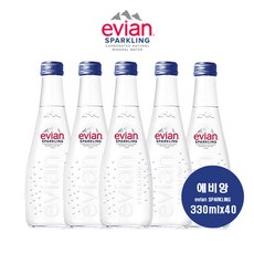 에비앙 탄산수, 330ml, 40개