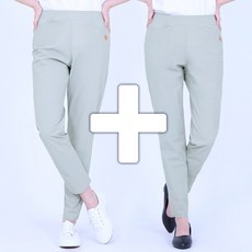 여성 여름바지 쿨 밴딩 팬츠 1+1